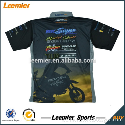 Men's custom sublimation short sleeve motorcycle jersey